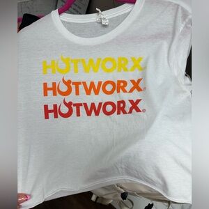 HotWorx Small white crop top. Gently Used!